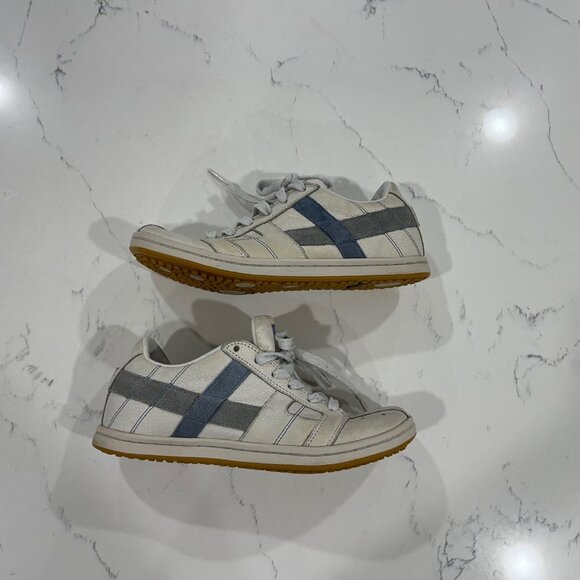 DIESEL WISH SHOES SNEAKERS SIZE 7 Women's WHITE BLUE - Picture 1 of 10